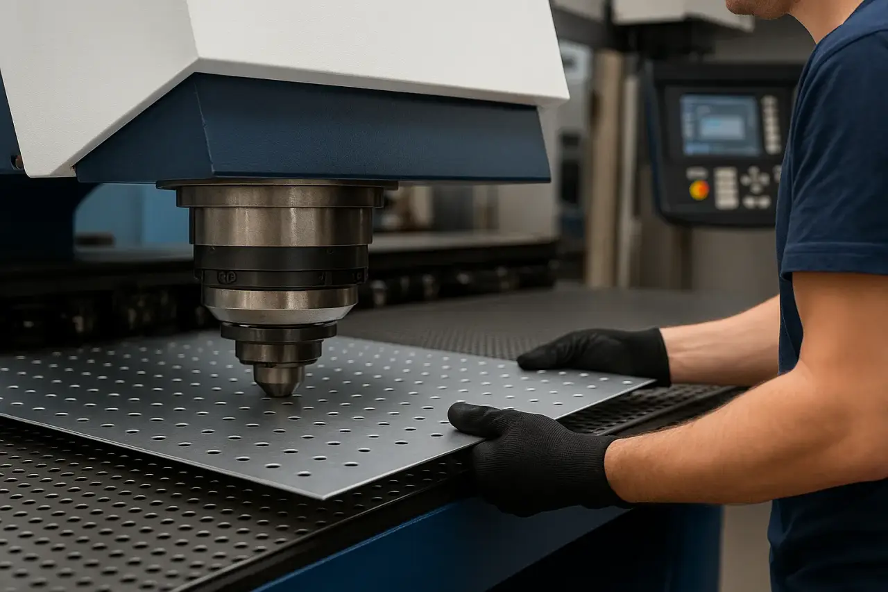 CNC-Stanzmaschine mit Lochbild – effiziente Serienbearbeitung